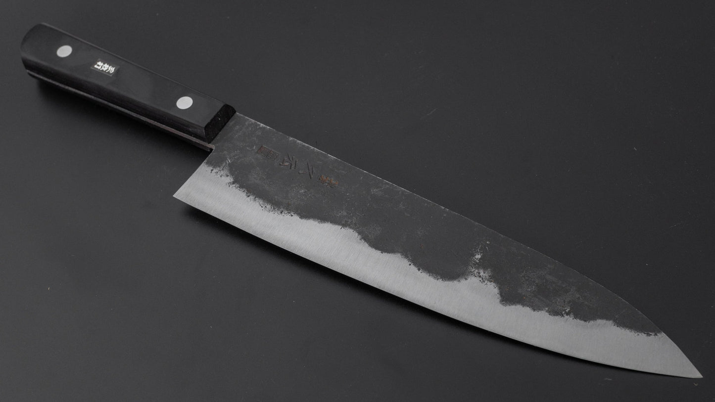 Morihei Hisamoto Kurouchi White #1 Gyuto 240mm Pakka Handle (No Bolster) - HITOHIRA