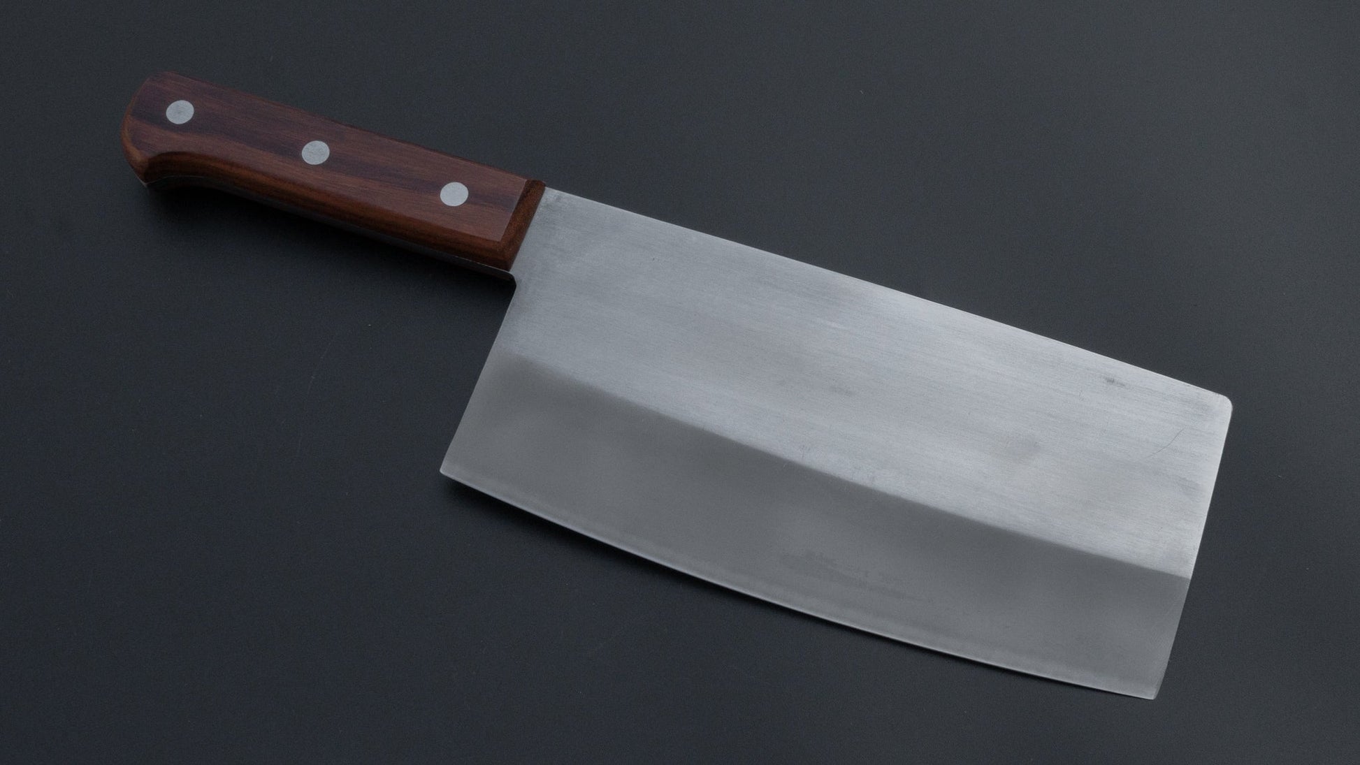 Mumei White #2 Stainless Clad Chinese Cleaver 170mm Rosewood Handle | HITOHIRA