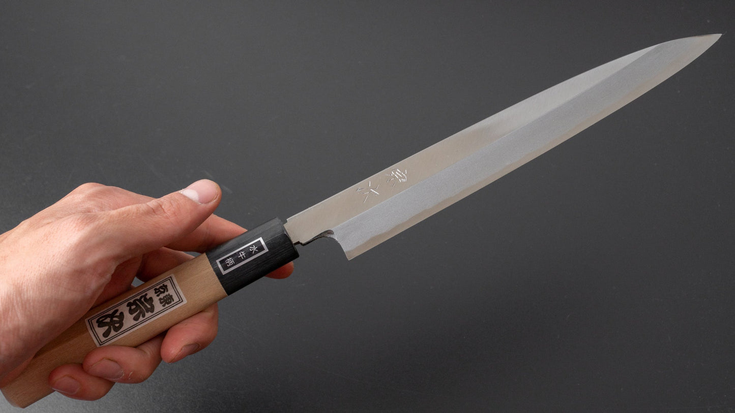 Morihei Munetsugu White #2 Yanagiba 210mm Ho Wood Handle | HITOHIRA