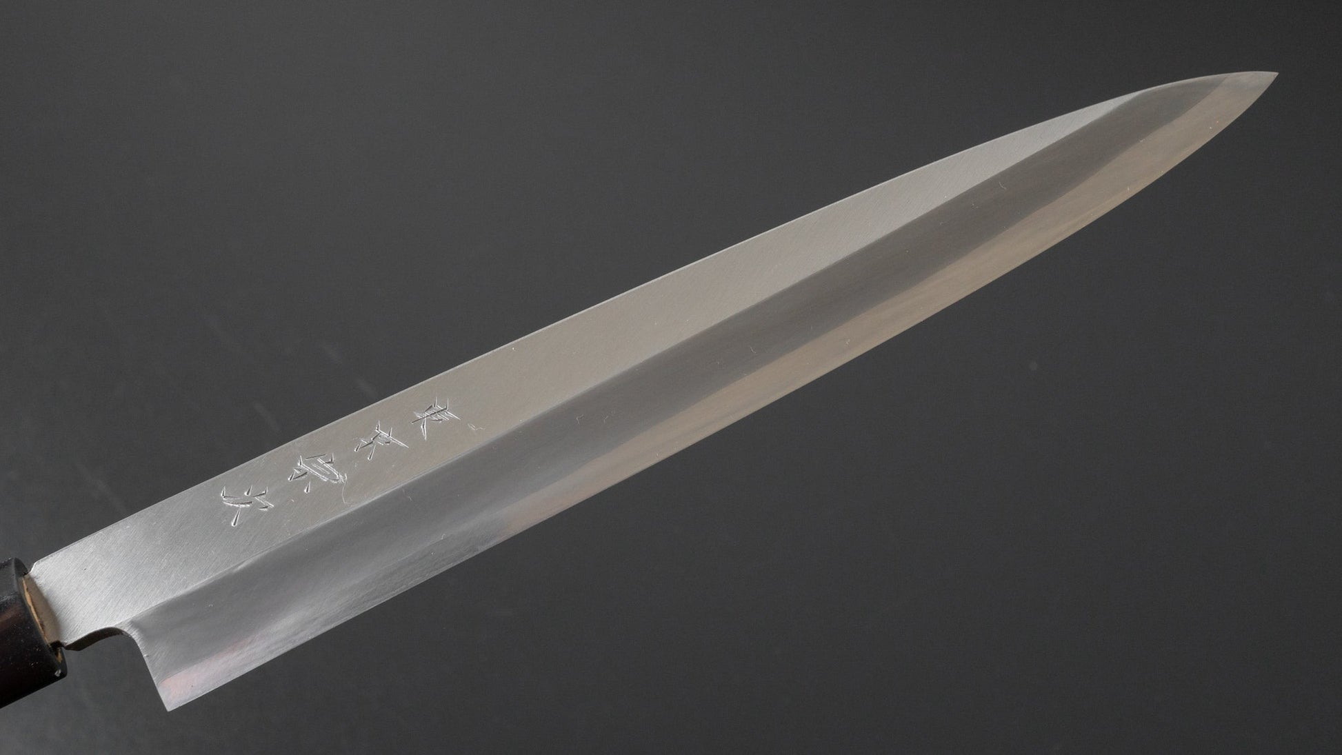 Morihei Munetsugu Stainless Yanagiba 210mm Poplar Handle (Fine Finish) | HITOHIRA