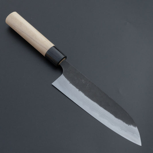 Hitohira STK White #2 Kurouchi Santoku 170mm Ho Wood Handle | HITOHIRA