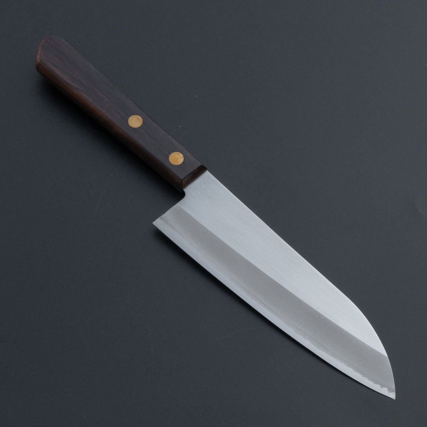 Mumei White #2 Stainless Clad Santoku 135mm Rosewood Handle | HITOHIRA