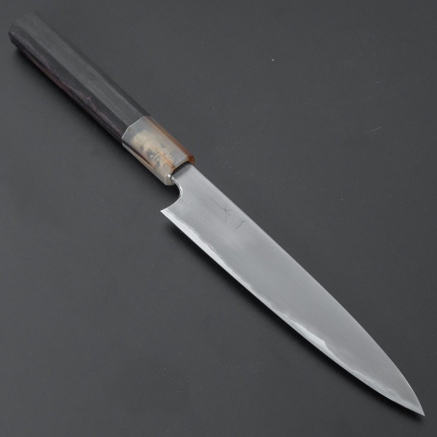 Hitohira Togashi White #1 Stainless Clad Kasumi Petty 165mm Ebony Handle - HITOHIRA