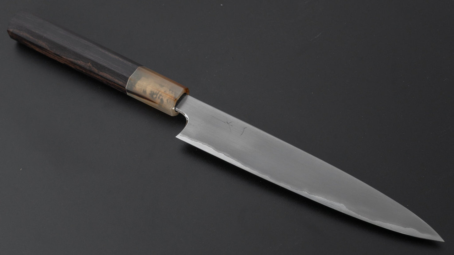 Hitohira Togashi White #1 Stainless Clad Kasumi Petty 165mm Ebony Handle - HITOHIRA