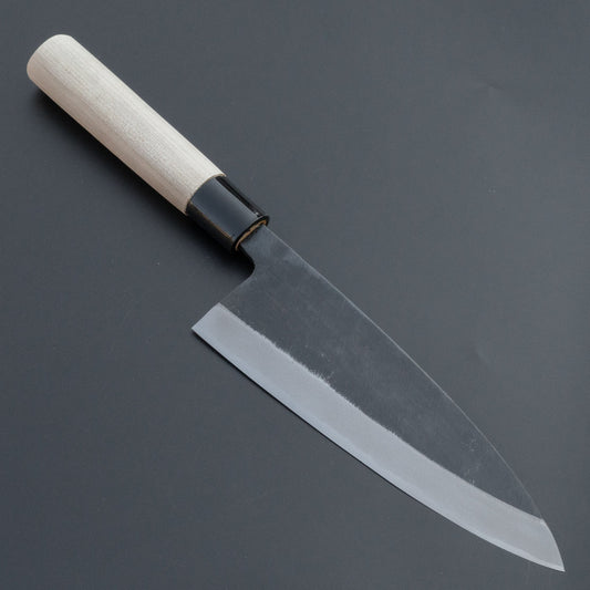 Mumei White #2 Kurouchi Shakekiri 180mm Poplar Handle | HITOHIRA