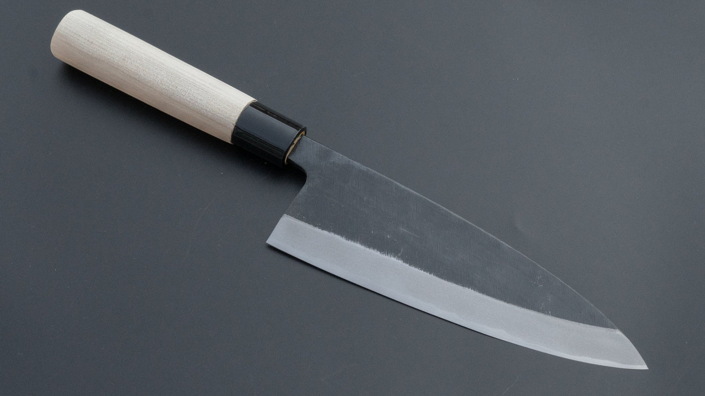 Mumei White #2 Kurouchi Shakekiri 180mm Poplar Handle | HITOHIRA