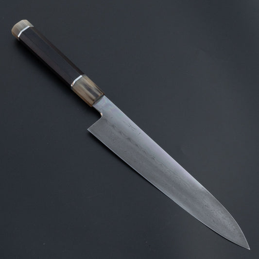 Hitohira Shiraki Yohei Blue #1 Mizu-Honyaki Limited Gyuto 240mm Taihei Ebony Handle (#2) | HITOHIRA