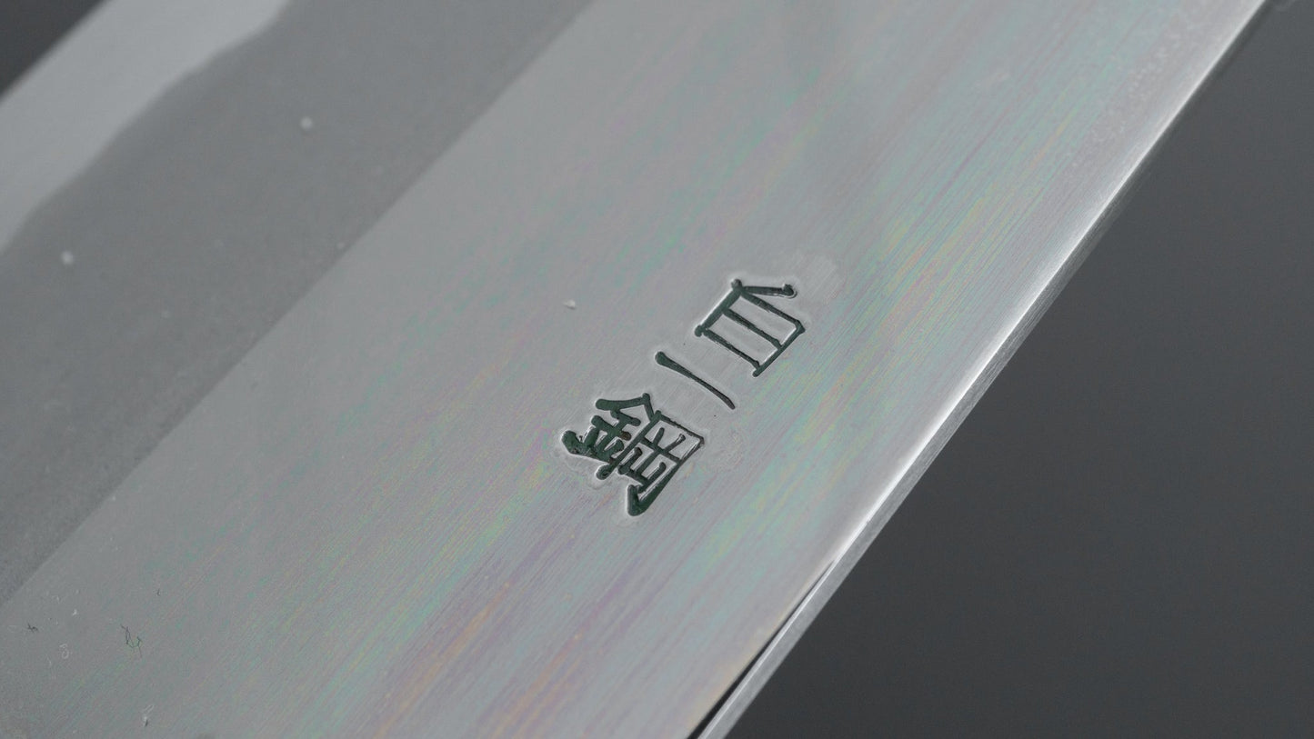 Hitohira Togashi White #1 Stainless Clad Kiritsuke Gyuto 240mm Taihei Ebony Handle (Mirror Polished) - HITOHIRA