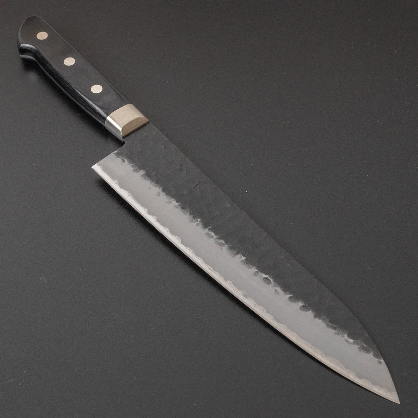 Hitohira Futana SB Kuro Tsuchime Gyuto 210mm Pakka Handle | HITOHIRA