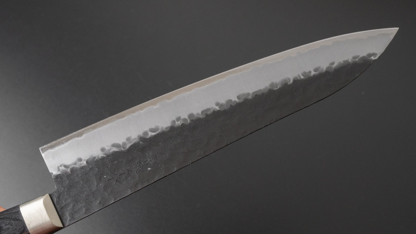 Hitohira Futana SB Kuro Tsuchime Gyuto 210mm Pakka Handle | HITOHIRA