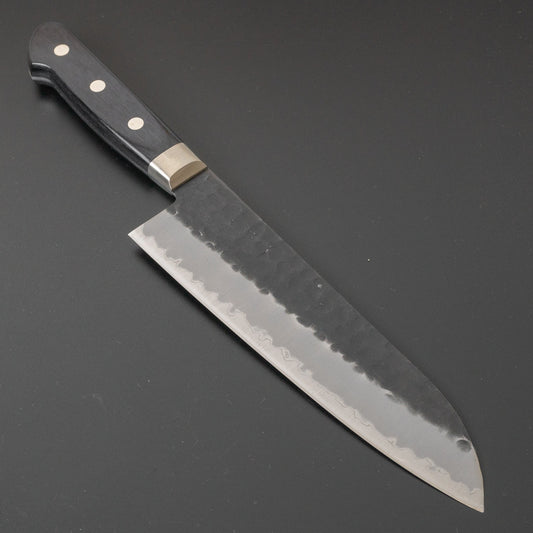 Hitohira Futana SB Kuro Tsuchime Santoku 180mm Pakka Handle | HITOHIRA