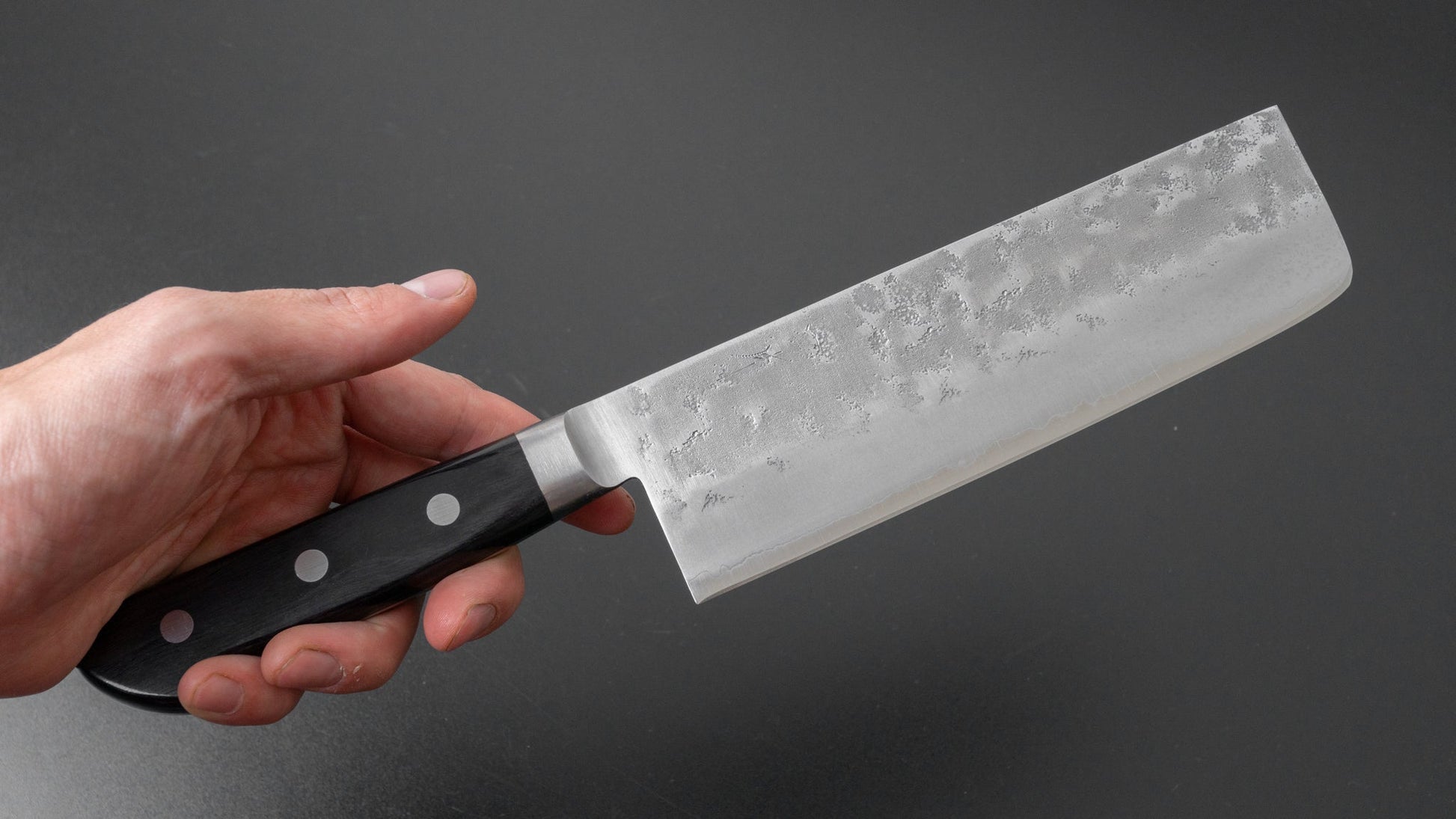 Hitohira Futana S3 Nashiji Nakiri 165mm Pakka Handle | HITOHIRA