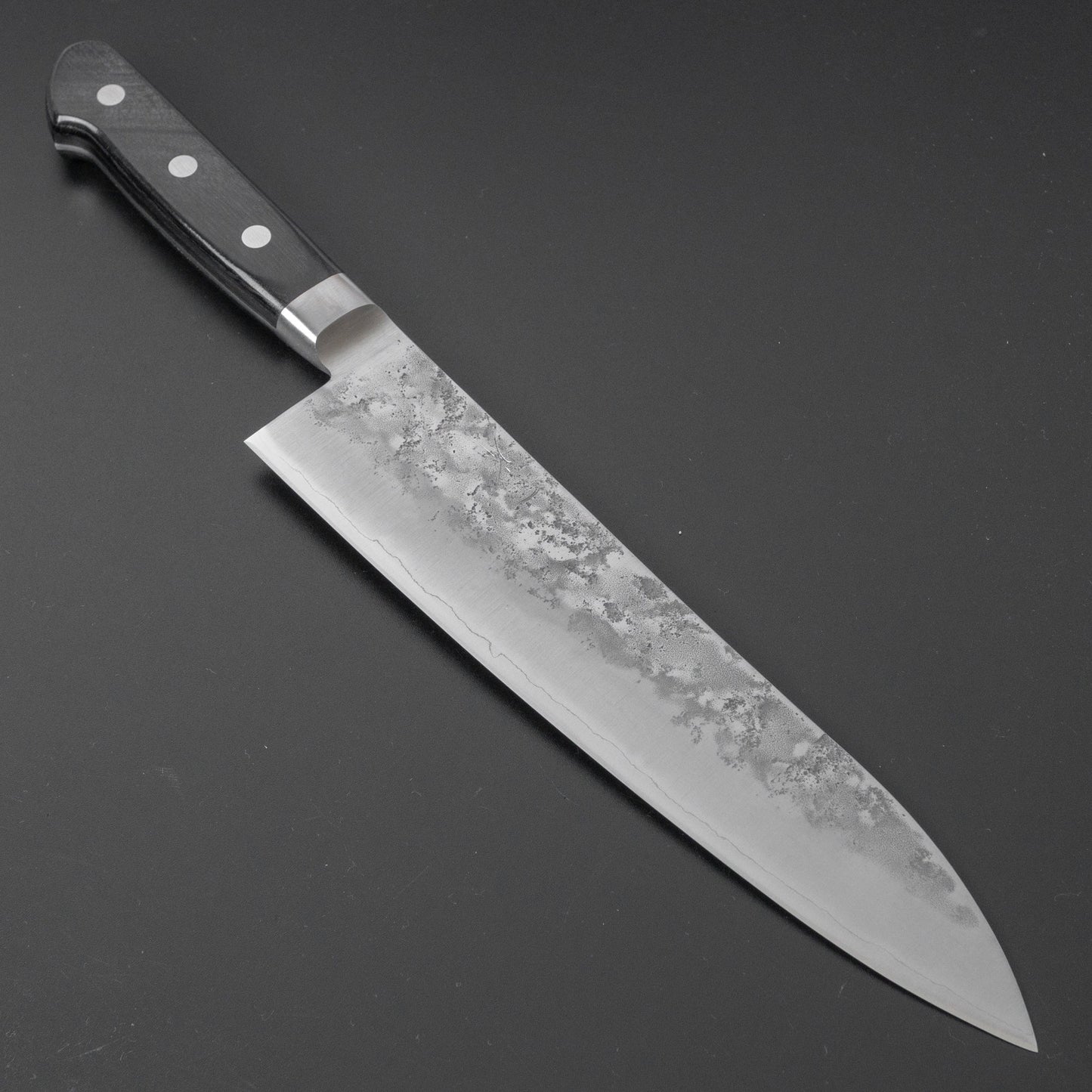 Hitohira Futana S3 Nashiji Gyuto 210mm Pakka Handle | HITOHIRA