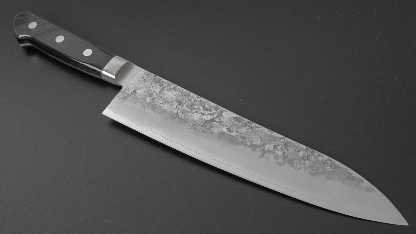 Hitohira Futana S3 Nashiji Gyuto 210mm Pakka Handle | HITOHIRA