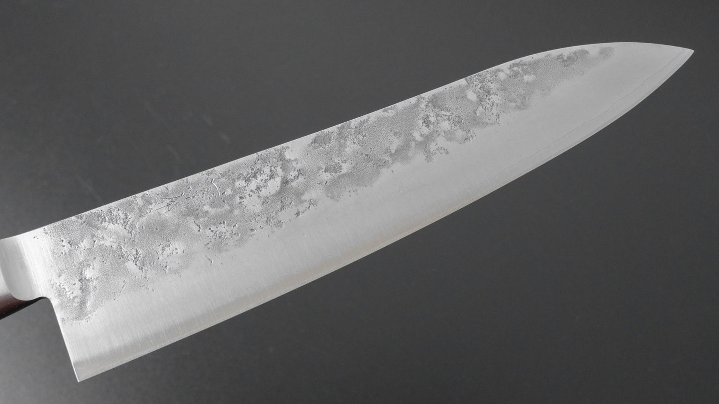 Hitohira Futana S3 Nashiji Gyuto 210mm Pakka Handle | HITOHIRA