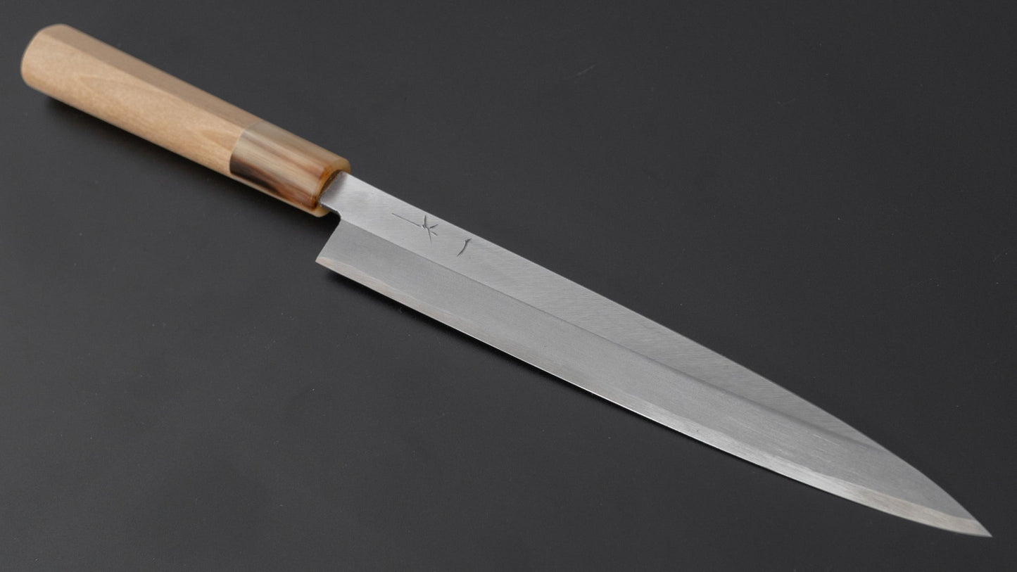 Hitohira Gorobei Blue #2 Yanagiba 210mm Ho Wood Handle (D-Shape) - HITOHIRA