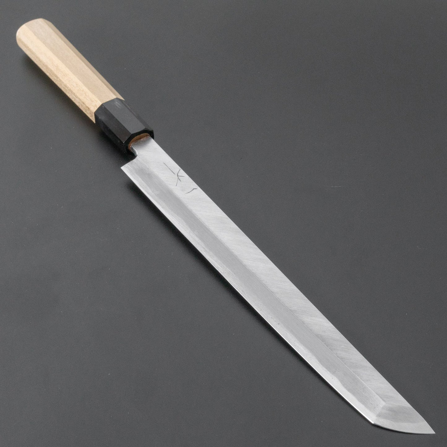 Hitohira Kikuchiyo Manzo Blue #2 Sakimaru Takobiki 240mm Ho Wood Handle (Saya) - HITOHIRA