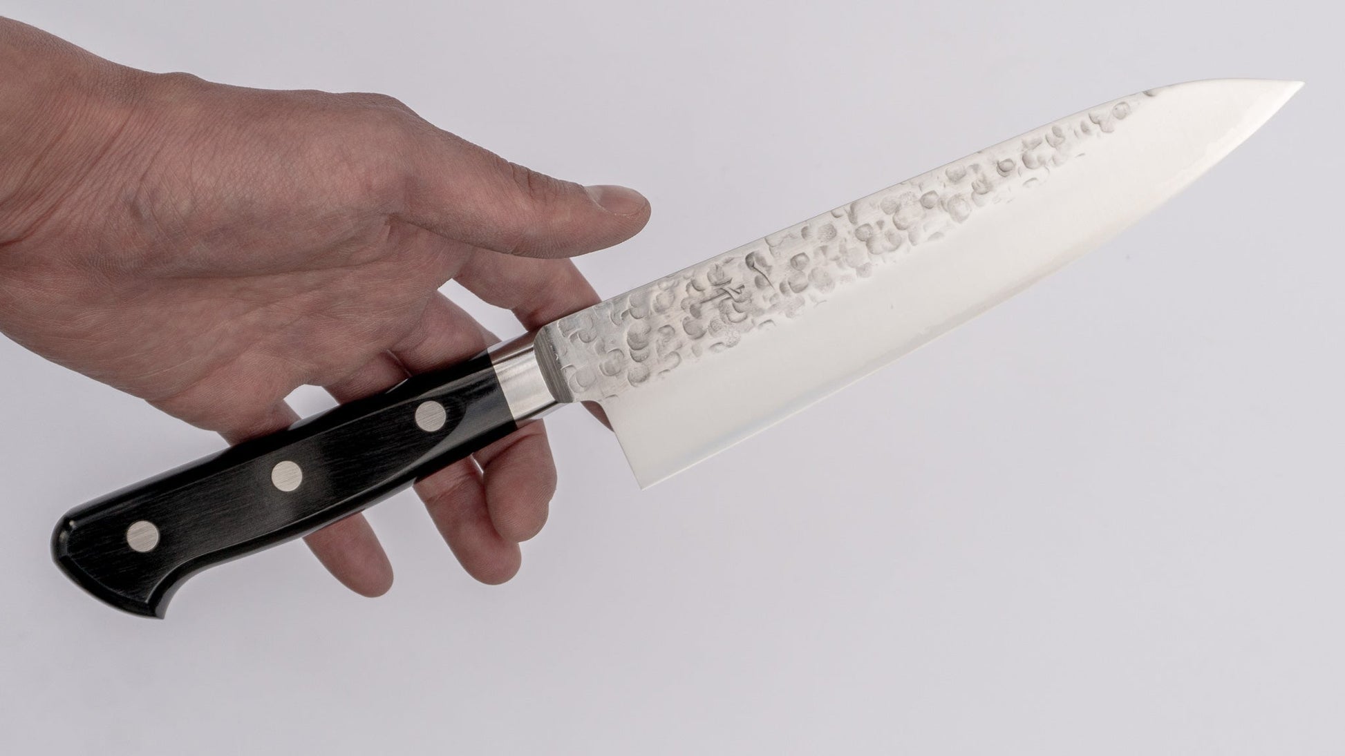 Hitohira T10 Tsuchime Gyuto 180mm Pakka Handle - HITOHIRA