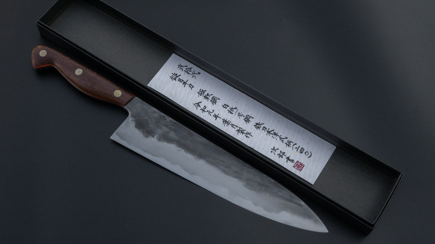 Jiro Tsuchime Yo Gyuto 240mm Tagayasan Handle (#022) | HITOHIRA