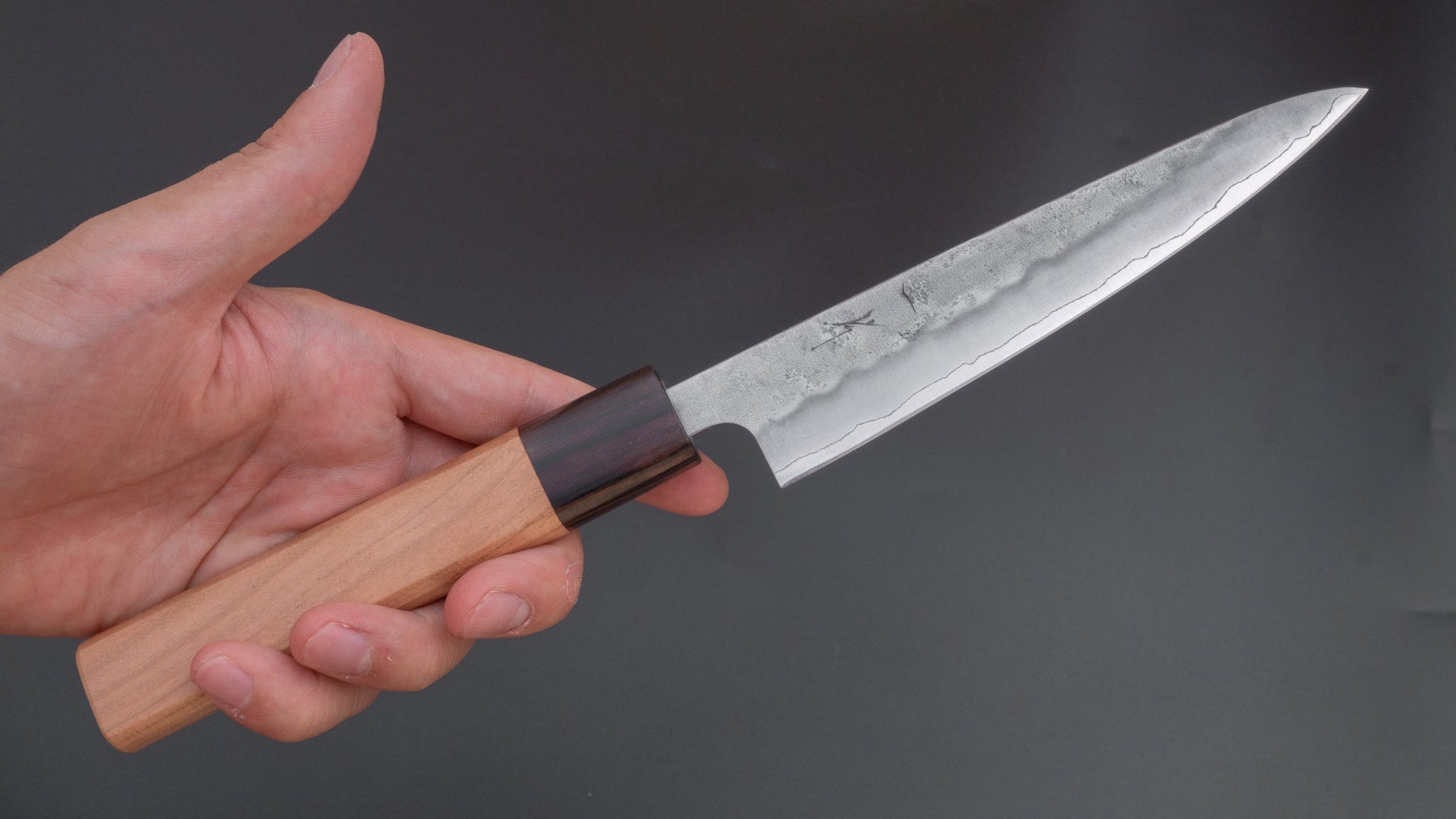 Hitohira Futana S3 Nashiji Petty 135mm Cherry Wood Handle | HITOHIRA