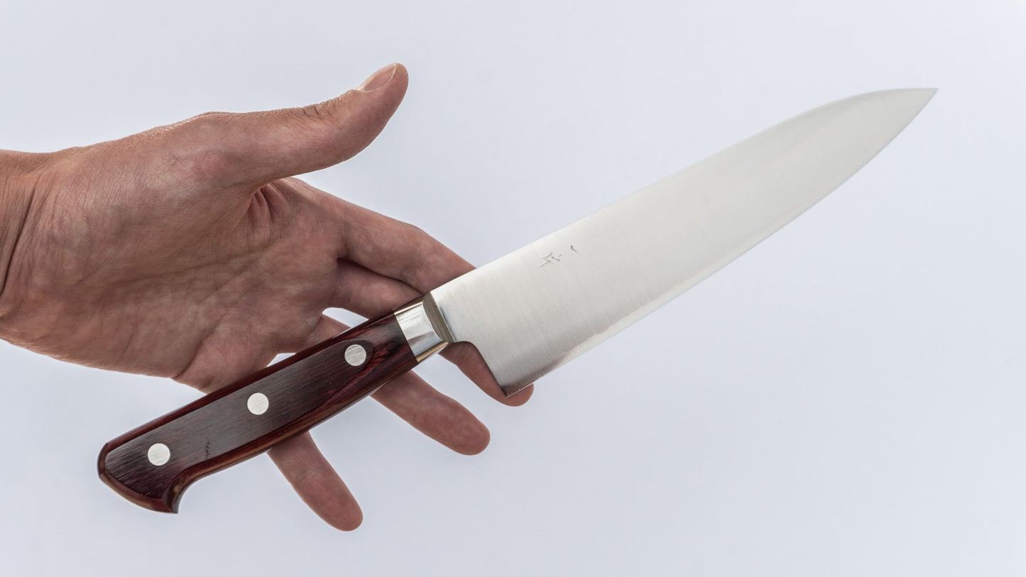 Hitohira TP Gyuto 180mm Wine Pakka Handle - HITOHIRA