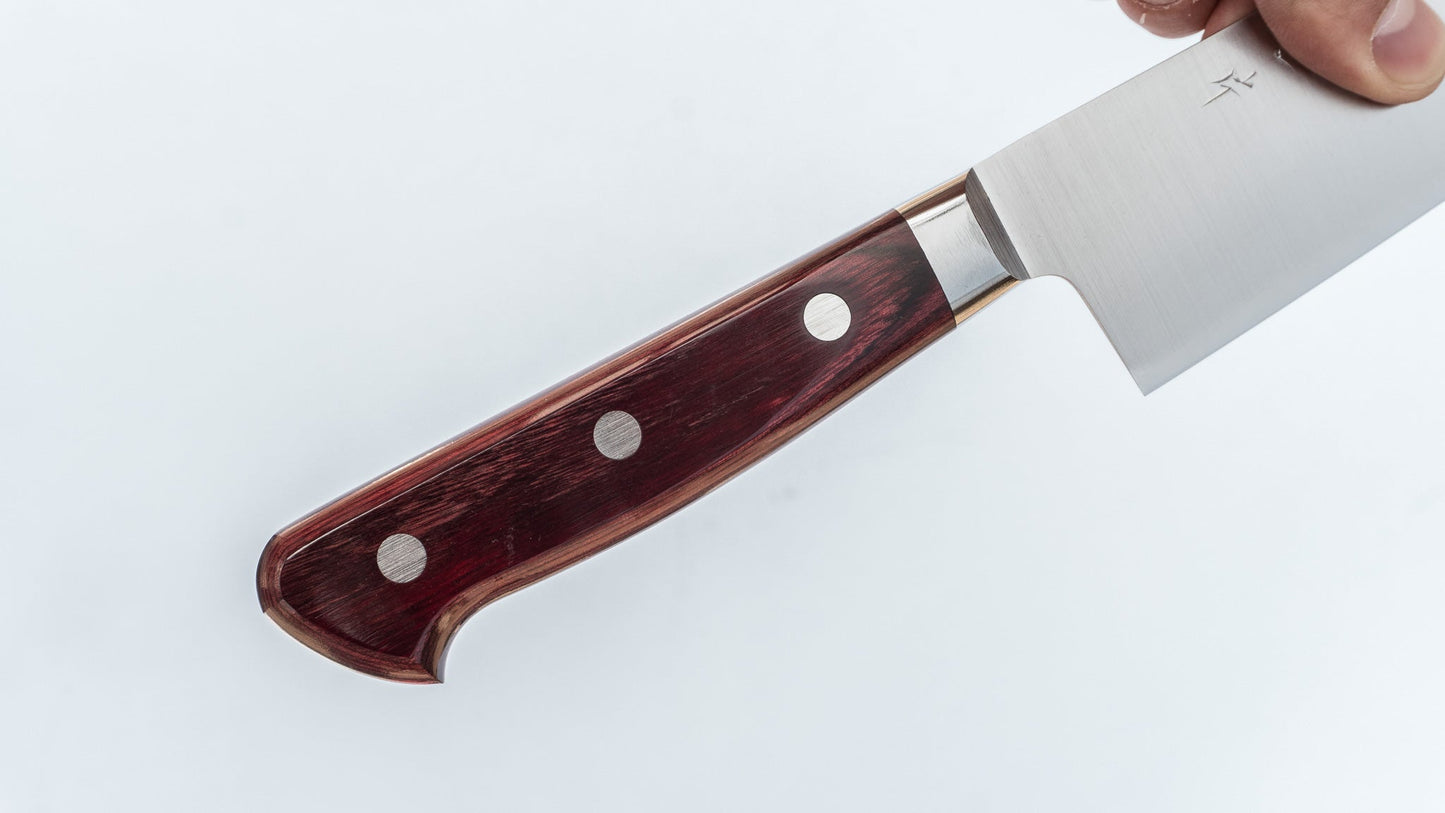 Hitohira TP Gyuto 180mm Wine Pakka Handle - HITOHIRA